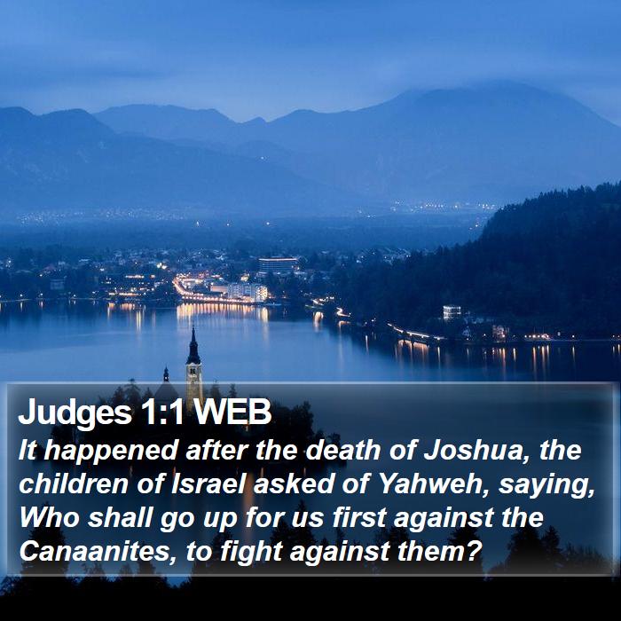 Judges 1:1 WEB Bible Study