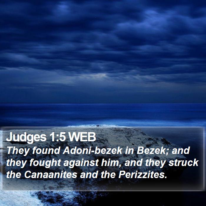 Judges 1:5 WEB Bible Study