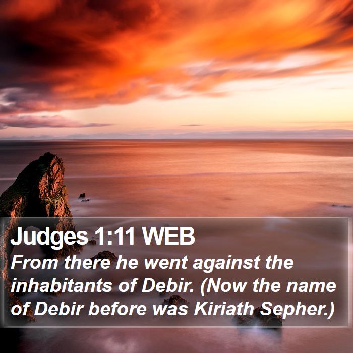 Judges 1:11 WEB Bible Study