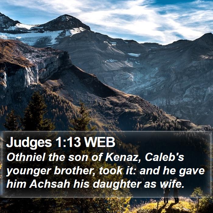 Judges 1:13 WEB Bible Study