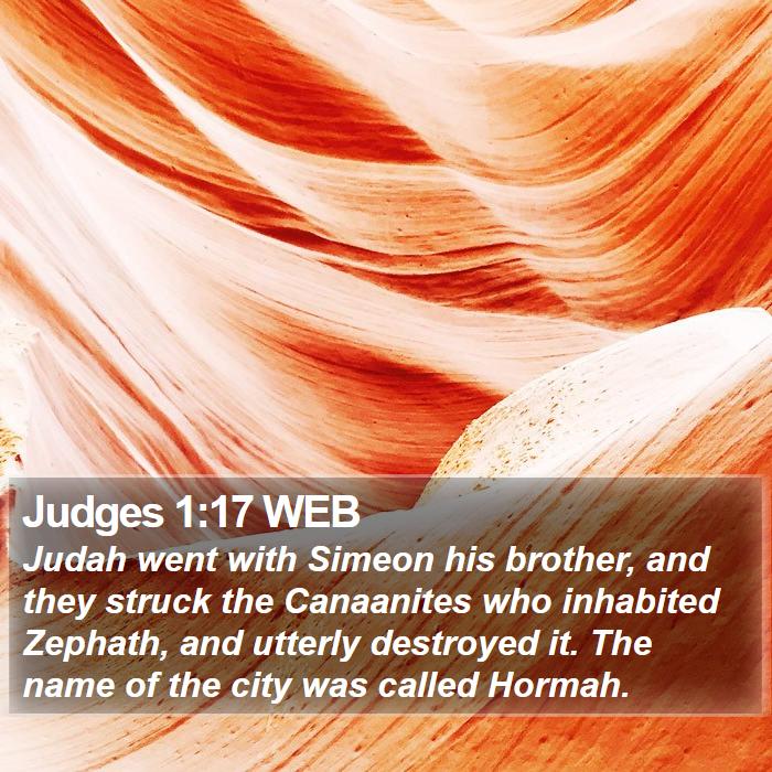 Judges 1:17 WEB Bible Study