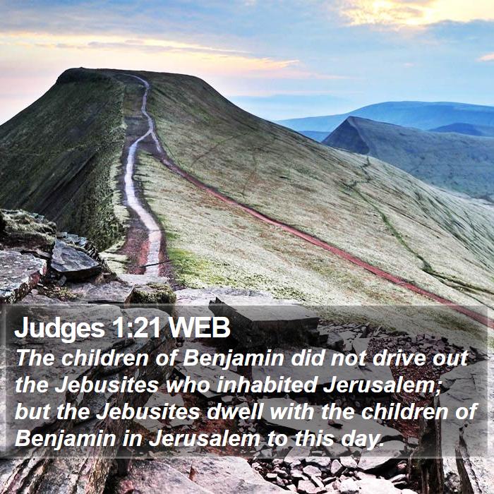 Judges 1:21 WEB Bible Study