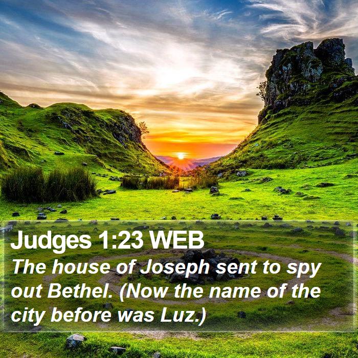 Judges 1:23 WEB Bible Study