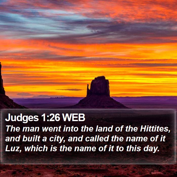 Judges 1:26 WEB Bible Study