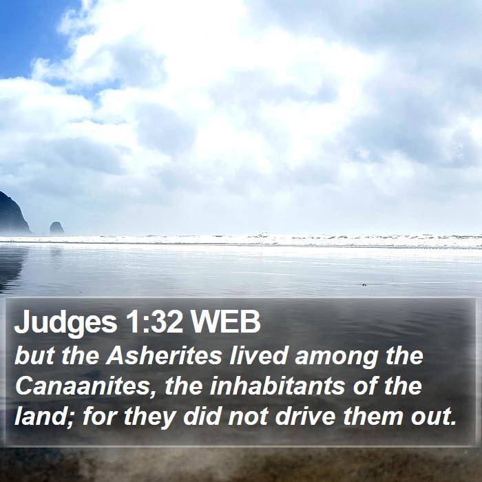 Judges 1:32 WEB Bible Study