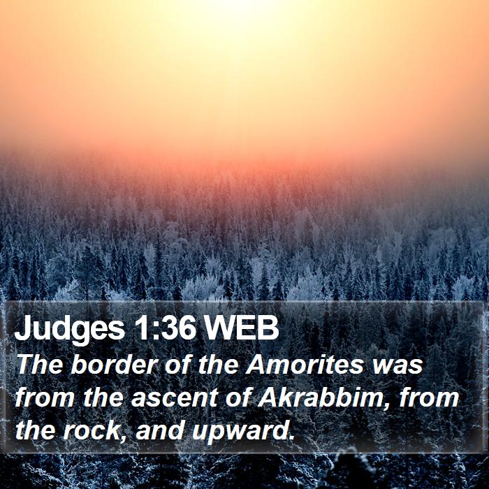 Judges 1:36 WEB Bible Study