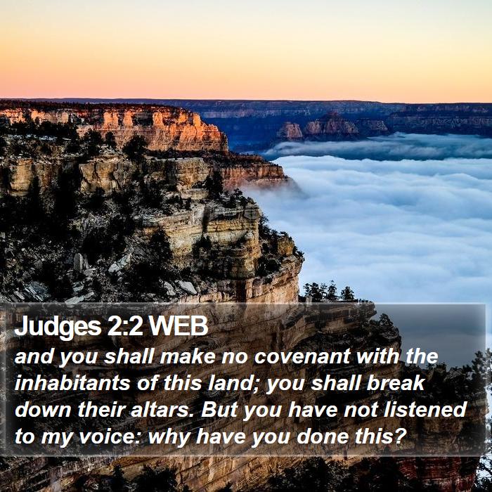 Judges 2:2 WEB Bible Study