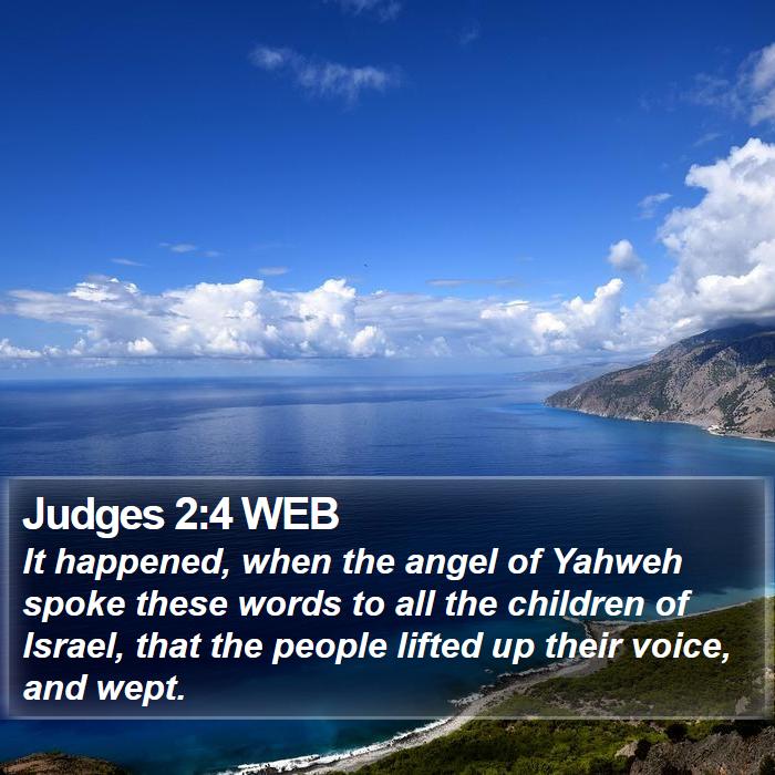 Judges 2:4 WEB Bible Study