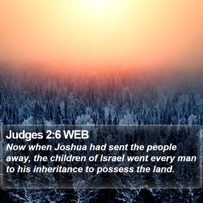 Judges 2:6 WEB Bible Study