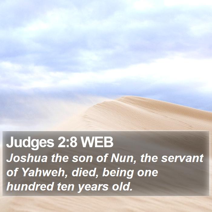 Judges 2:8 WEB Bible Study