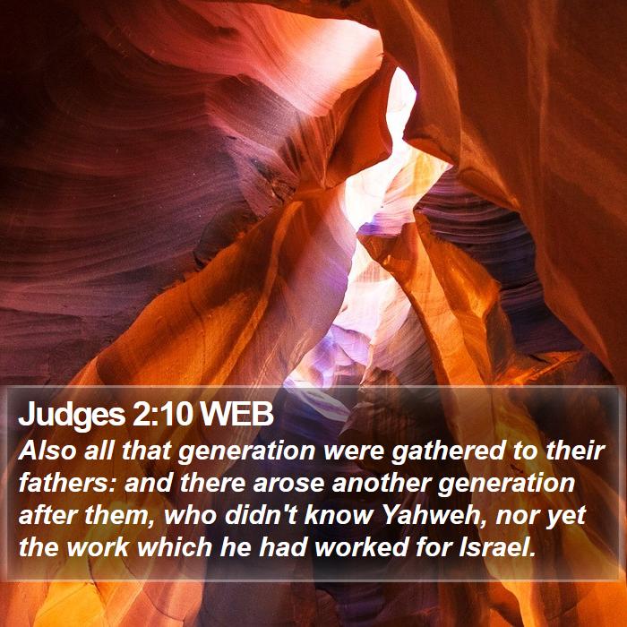 Judges 2:10 WEB Bible Study