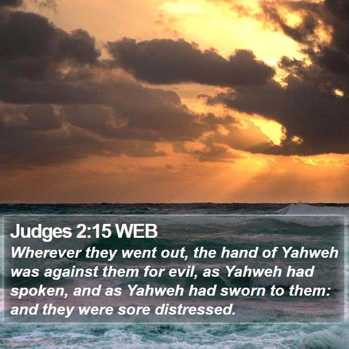 Judges 2:15 WEB Bible Study