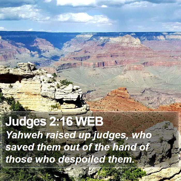 Judges 2:16 WEB Bible Study