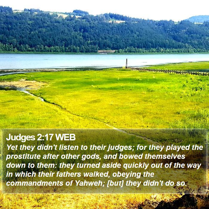 Judges 2:17 WEB Bible Study