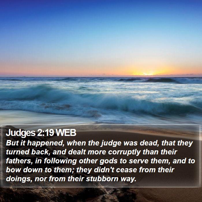 Judges 2:19 WEB Bible Study