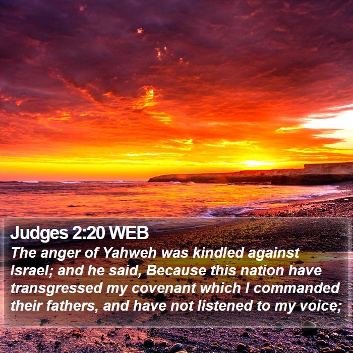 Judges 2:20 WEB Bible Study