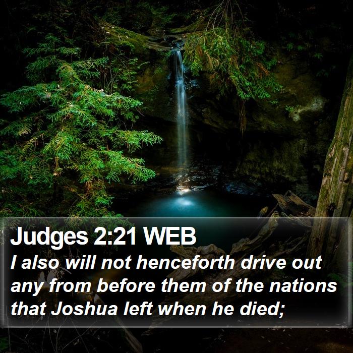 Judges 2:21 WEB Bible Study