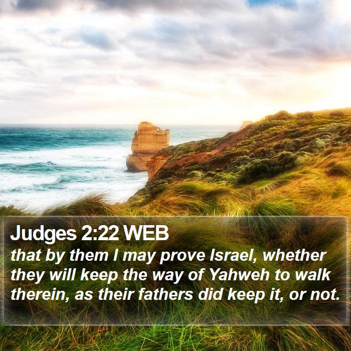 Judges 2:22 WEB Bible Study