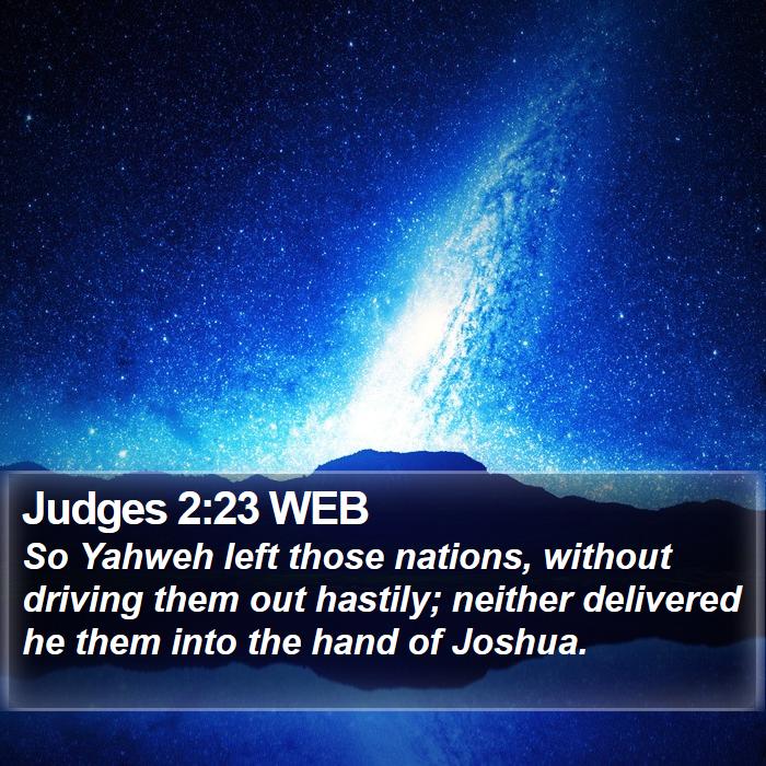 Judges 2:23 WEB Bible Study