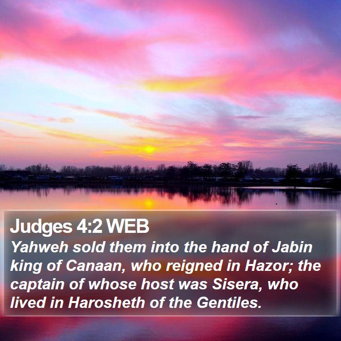 Judges 4:2 WEB Bible Study