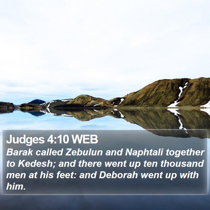 Judges 4:10 WEB Bible Study