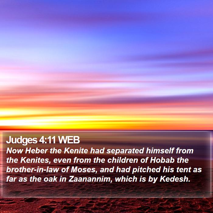 Judges 4:11 WEB Bible Study