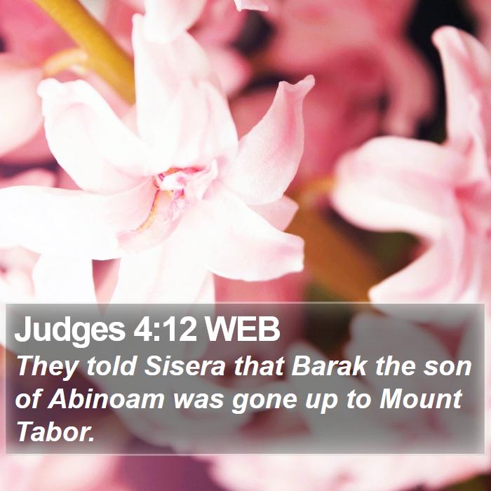 Judges 4:12 WEB Bible Study