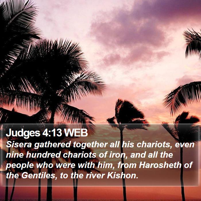 Judges 4:13 WEB Bible Study