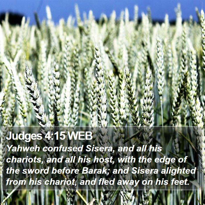 Judges 4:15 WEB Bible Study