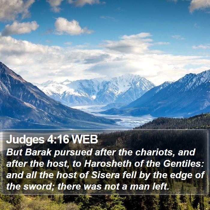 Judges 4:16 WEB Bible Study