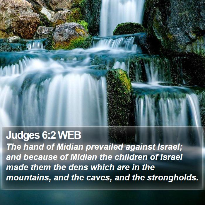 Judges 6:2 WEB Bible Study