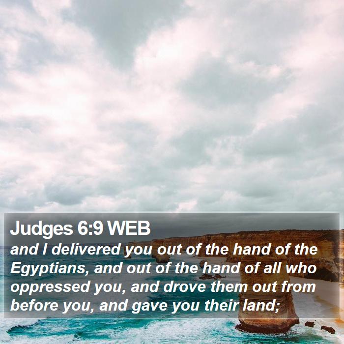 Judges 6:9 WEB Bible Study