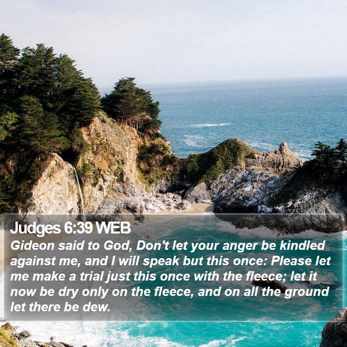 Judges 6:39 WEB Bible Study