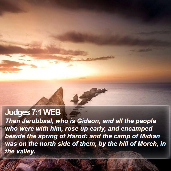 Judges 7:1 WEB Bible Study