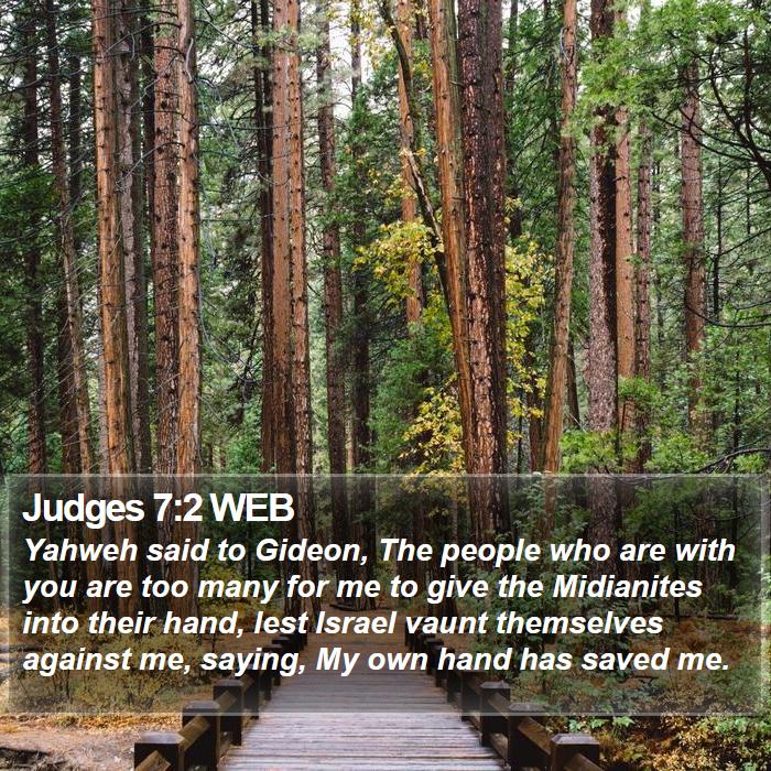 Judges 7:2 WEB Bible Study