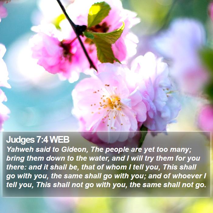 Judges 7:4 WEB Bible Study