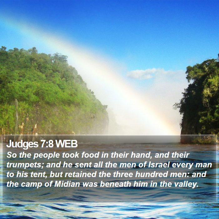 Judges 7:8 WEB Bible Study