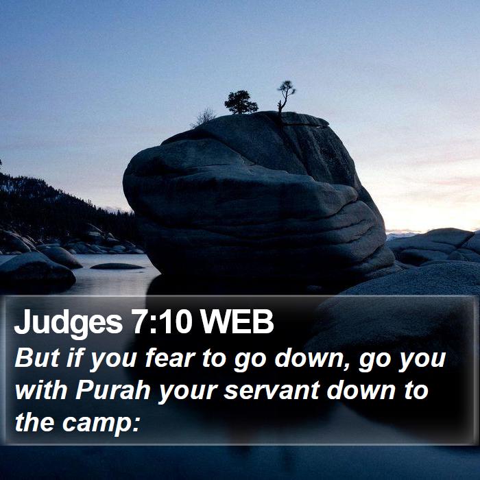 Judges 7:10 WEB Bible Study