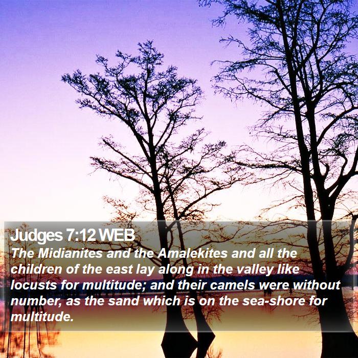 Judges 7:12 WEB Bible Study