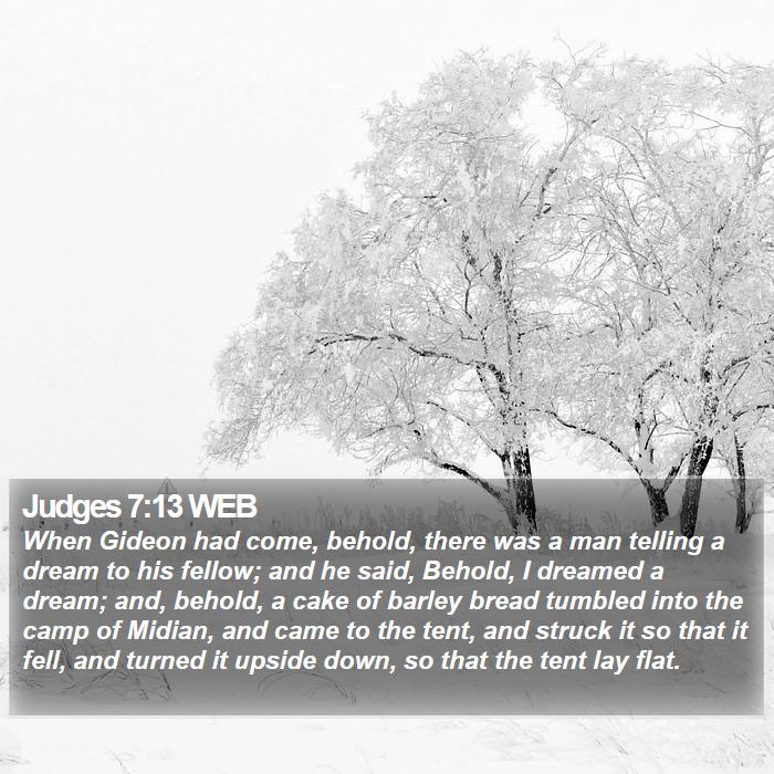 Judges 7:13 WEB Bible Study