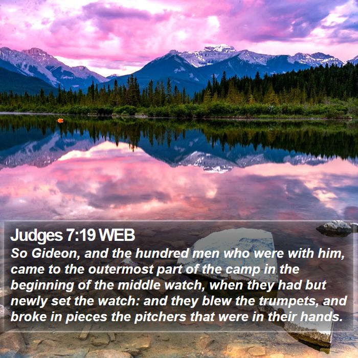 Judges 7:19 WEB Bible Study