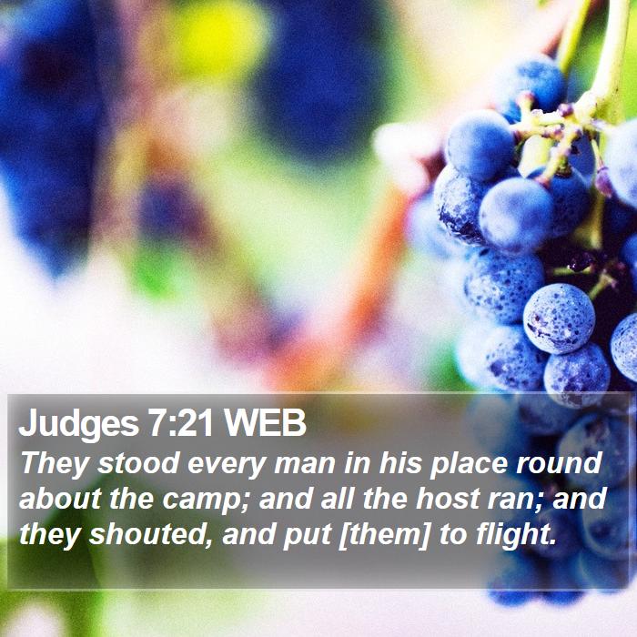 Judges 7:21 WEB Bible Study