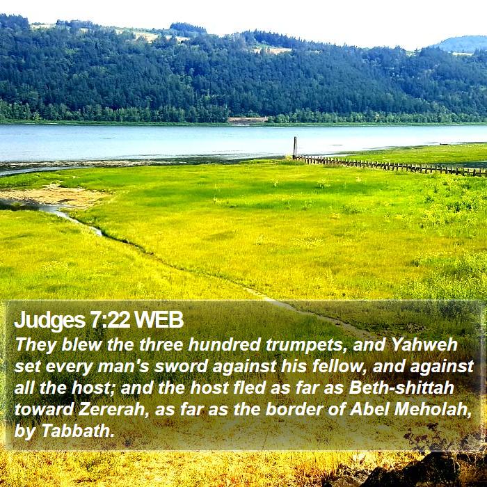 Judges 7:22 WEB Bible Study