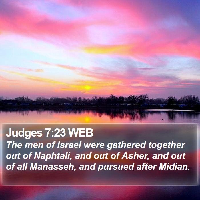 Judges 7:23 WEB Bible Study