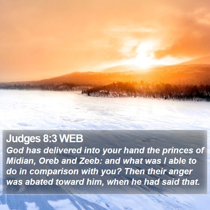 Judges 8:3 WEB Bible Study