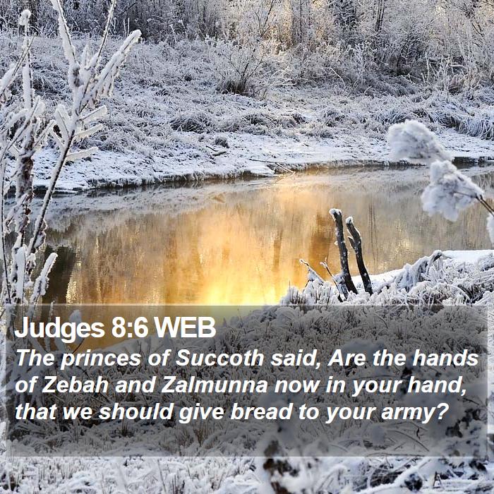 Judges 8:6 WEB Bible Study