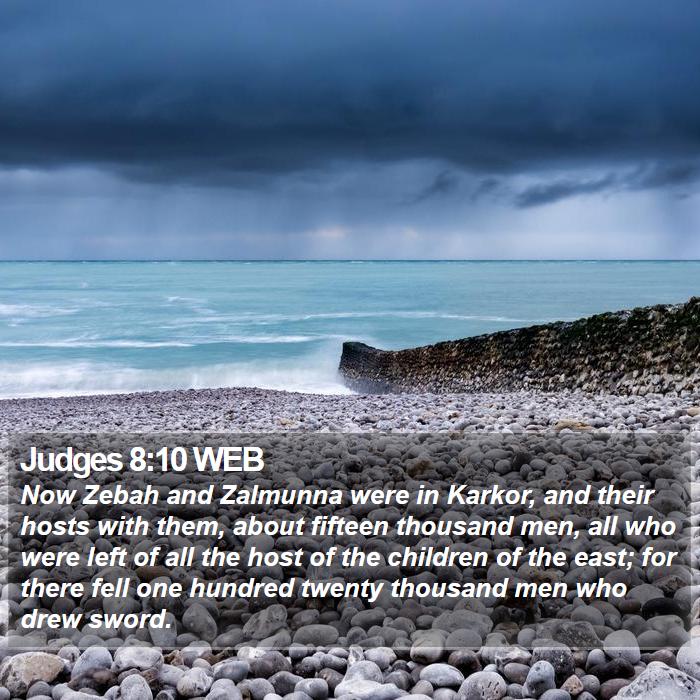 Judges 8:10 WEB Bible Study