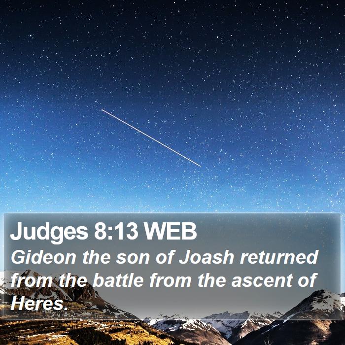 Judges 8:13 WEB Bible Study