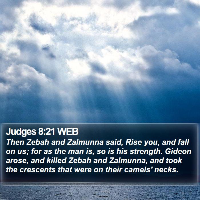 Judges 8:21 WEB Bible Study