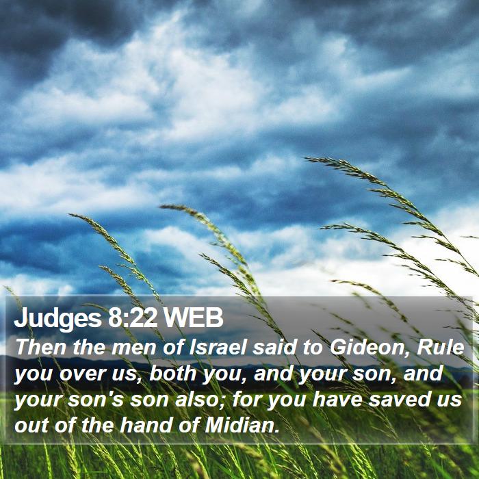 Judges 8:22 WEB Bible Study